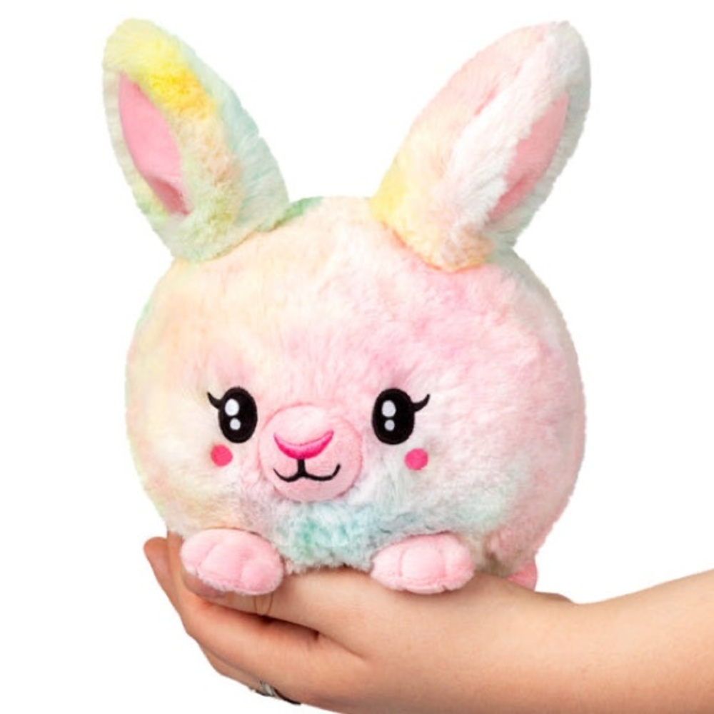 Squishable Mini Tie Dye Fluffy Bunny – Pastel Plush